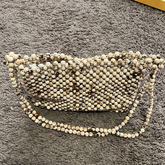 Zara Beaded Natural Crossbody bag - Picture 8 of 12